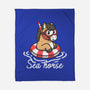 Literal Sea Horse-None-Fleece-Blanket-NemiMakeit