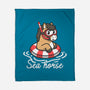 Literal Sea Horse-None-Fleece-Blanket-NemiMakeit