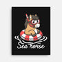 Literal Sea Horse-None-Stretched-Canvas-NemiMakeit