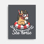 Literal Sea Horse-None-Stretched-Canvas-NemiMakeit