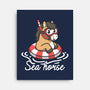 Literal Sea Horse-None-Stretched-Canvas-NemiMakeit