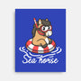 Literal Sea Horse-None-Stretched-Canvas-NemiMakeit