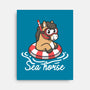 Literal Sea Horse-None-Stretched-Canvas-NemiMakeit