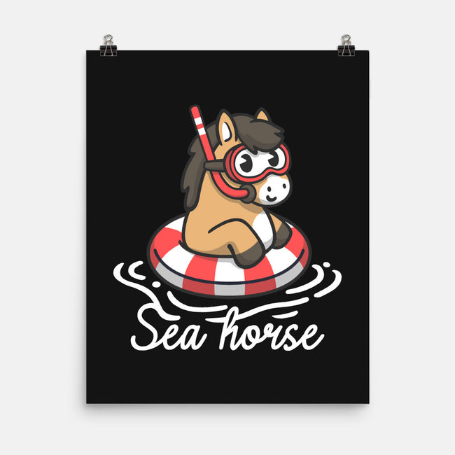 Literal Sea Horse-None-Matte-Poster-NemiMakeit