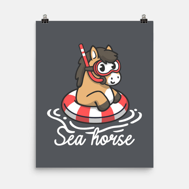 Literal Sea Horse-None-Matte-Poster-NemiMakeit