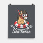 Literal Sea Horse-None-Matte-Poster-NemiMakeit