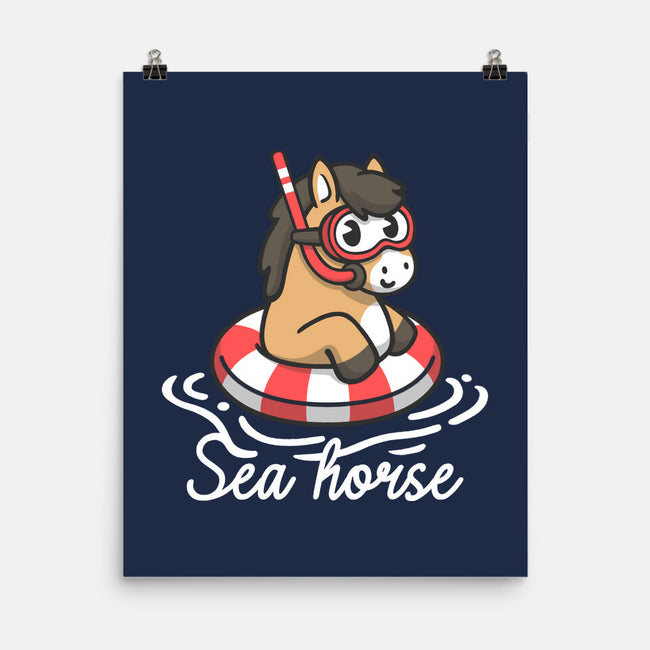 Literal Sea Horse-None-Matte-Poster-NemiMakeit