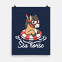 Literal Sea Horse-None-Matte-Poster-NemiMakeit