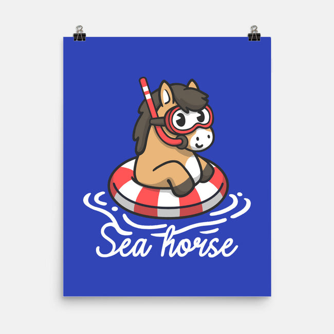 Literal Sea Horse-None-Matte-Poster-NemiMakeit