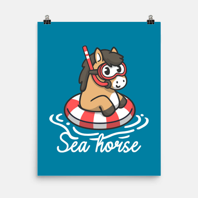 Literal Sea Horse-None-Matte-Poster-NemiMakeit