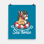 Literal Sea Horse-None-Matte-Poster-NemiMakeit