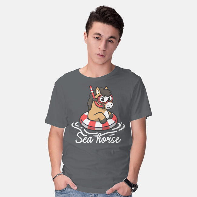Literal Sea Horse-Mens-Basic-Tee-NemiMakeit