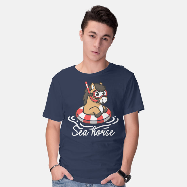 Literal Sea Horse-Mens-Basic-Tee-NemiMakeit