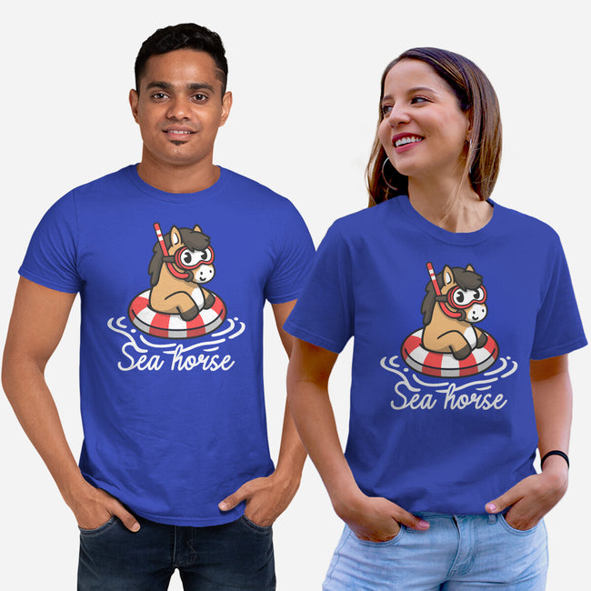 Literal Sea Horse-Unisex-Basic-Tee-NemiMakeit