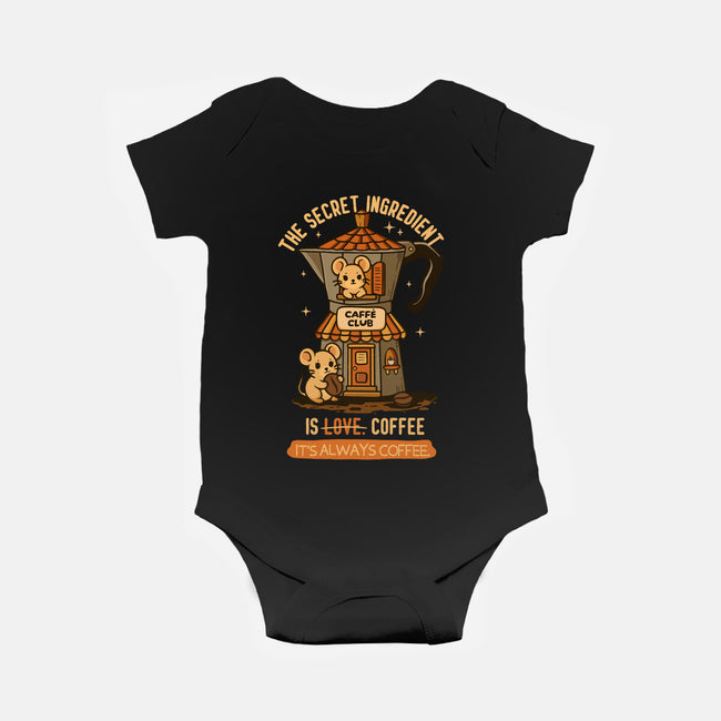 The Secret Ingredient Is Coffee-Baby-Basic-Onesie-Trendlory