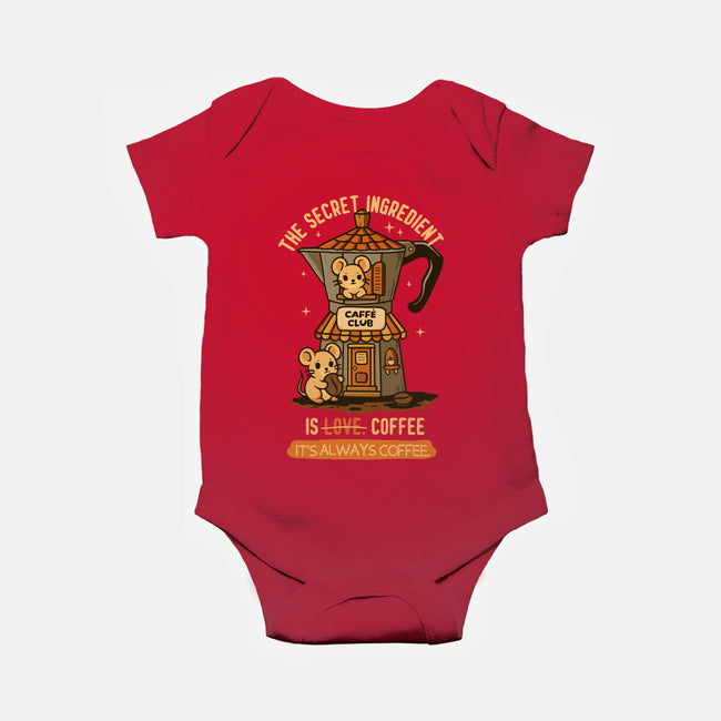 The Secret Ingredient Is Coffee-Baby-Basic-Onesie-Trendlory