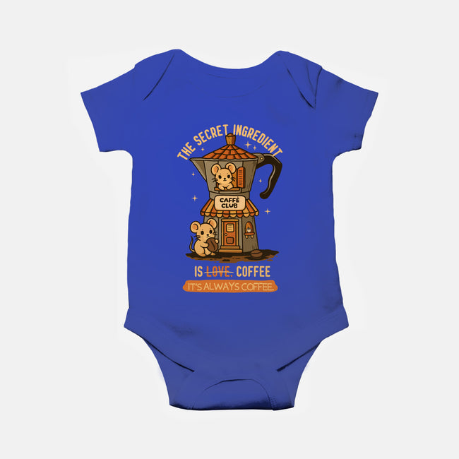 The Secret Ingredient Is Coffee-Baby-Basic-Onesie-Trendlory