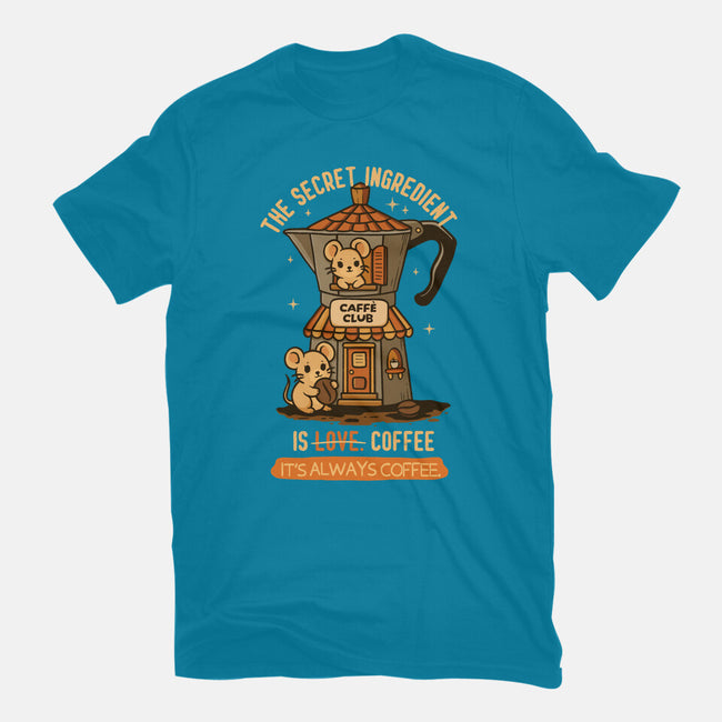 The Secret Ingredient Is Coffee-Womens-Fitted-Tee-Trendlory