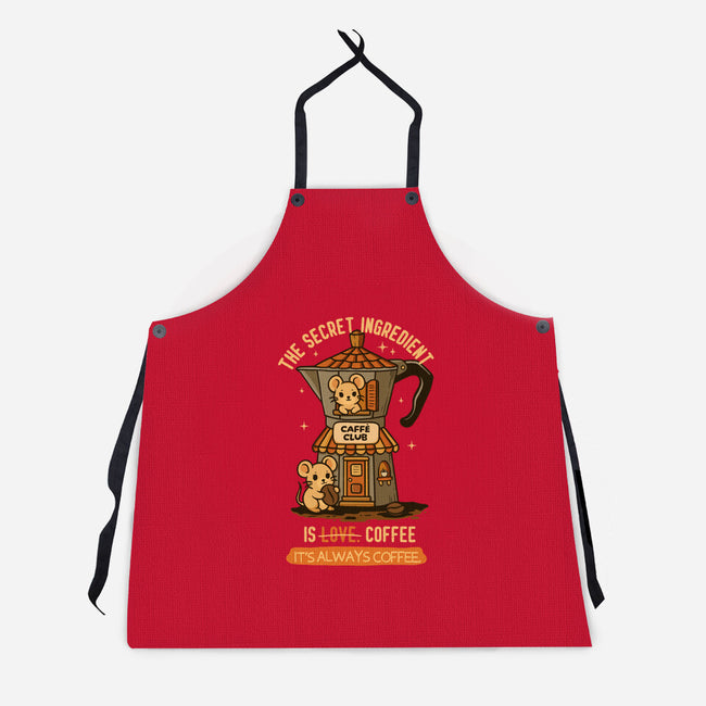 The Secret Ingredient Is Coffee-Unisex-Kitchen-Apron-Trendlory