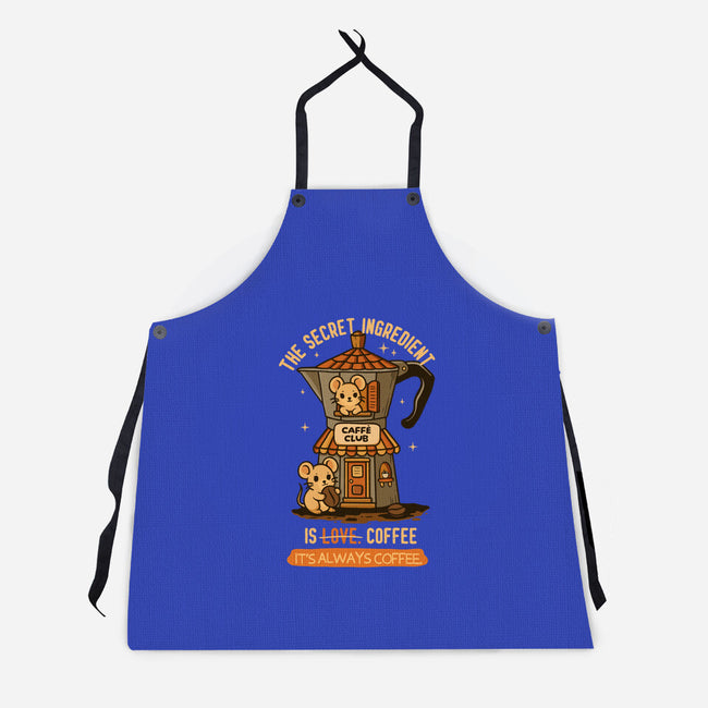 The Secret Ingredient Is Coffee-Unisex-Kitchen-Apron-Trendlory