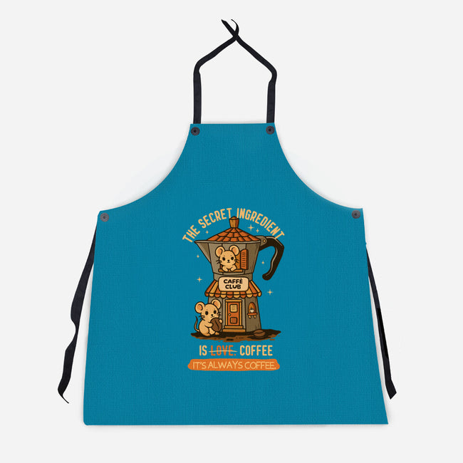 The Secret Ingredient Is Coffee-Unisex-Kitchen-Apron-Trendlory