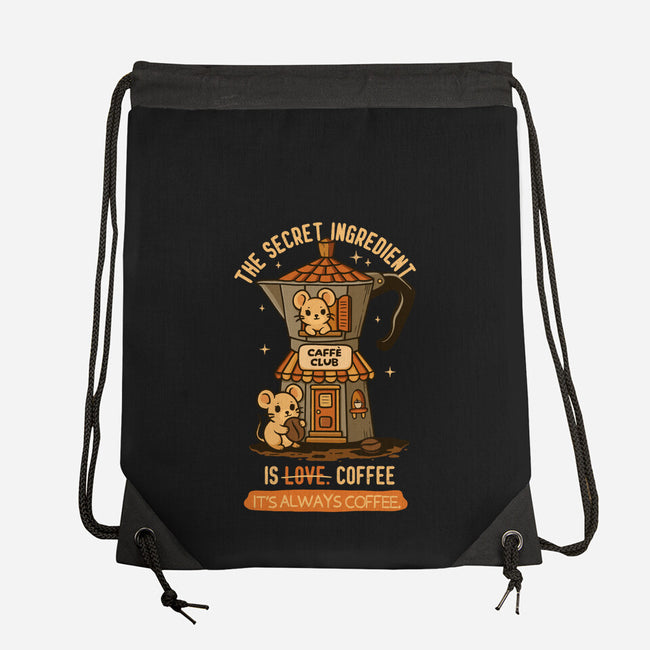 The Secret Ingredient Is Coffee-None-Drawstring-Bag-Trendlory