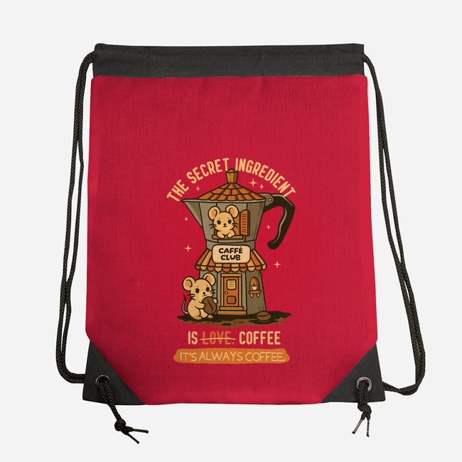 The Secret Ingredient Is Coffee-None-Drawstring-Bag-Trendlory