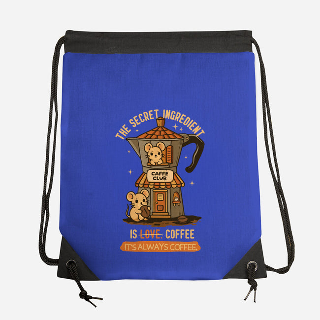 The Secret Ingredient Is Coffee-None-Drawstring-Bag-Trendlory