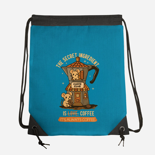 The Secret Ingredient Is Coffee-None-Drawstring-Bag-Trendlory