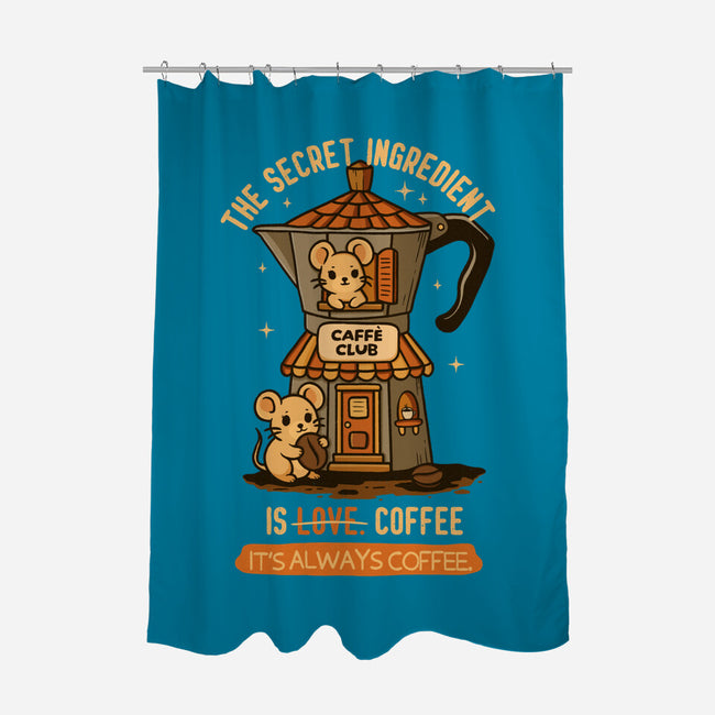 The Secret Ingredient Is Coffee-None-Polyester-Shower Curtain-Trendlory