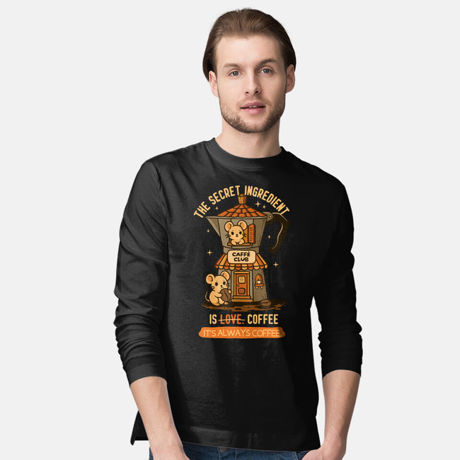 The Secret Ingredient Is Coffee-Mens-Long Sleeved-Tee-Trendlory