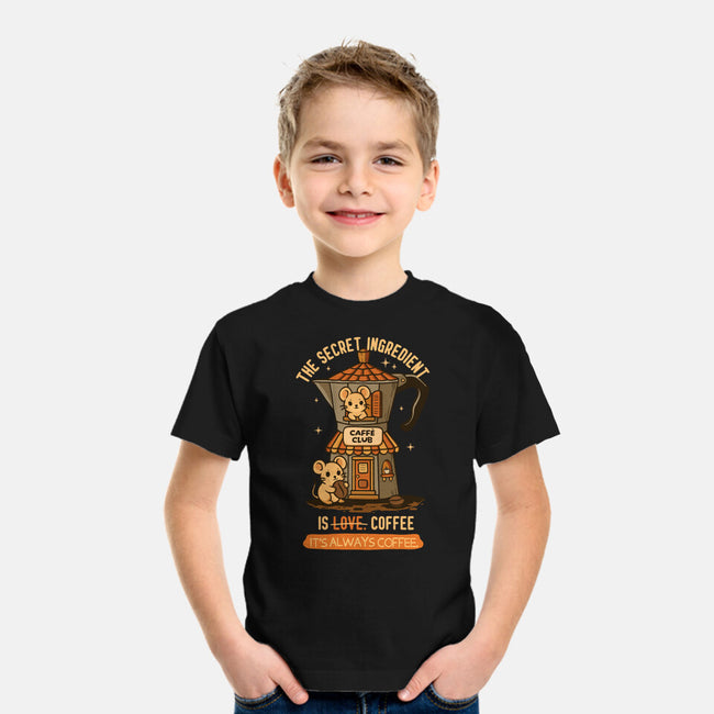 The Secret Ingredient Is Coffee-Youth-Basic-Tee-Trendlory