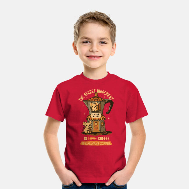 The Secret Ingredient Is Coffee-Youth-Basic-Tee-Trendlory
