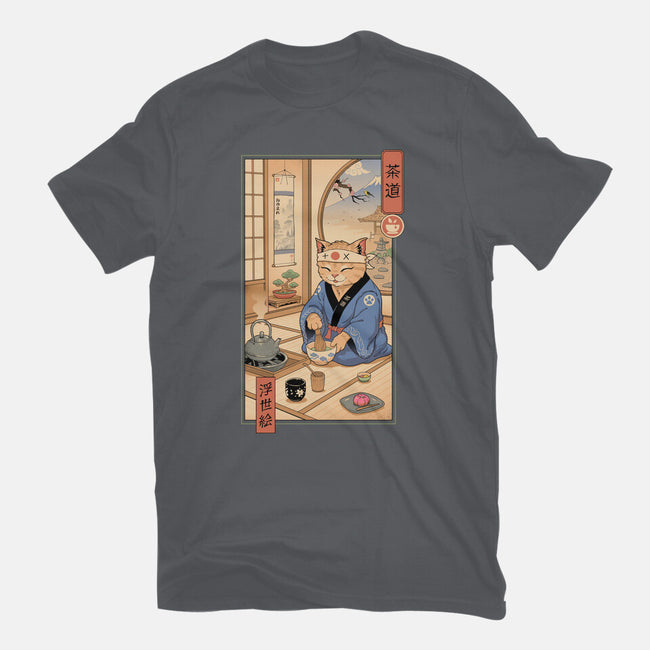 Tea Cat Meowster-Unisex-Basic-Tee-vp021