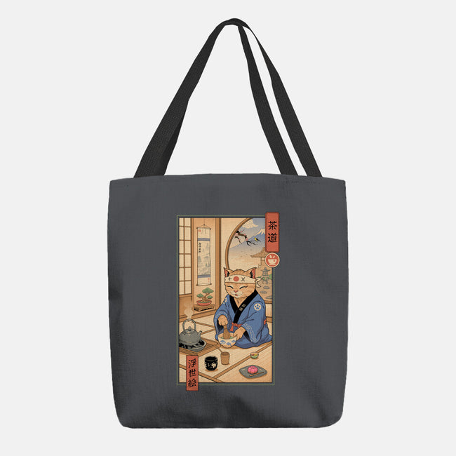 Tea Cat Meowster-None-Basic Tote-Bag-vp021