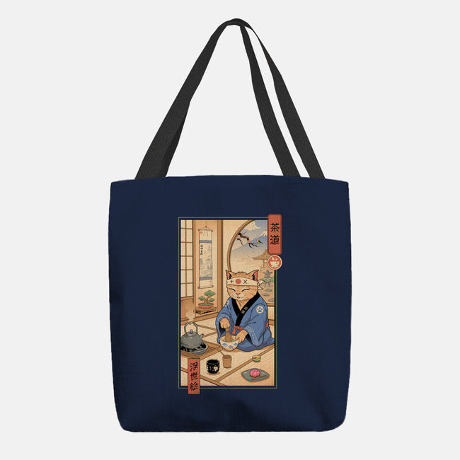 Tea Cat Meowster-None-Basic Tote-Bag-vp021