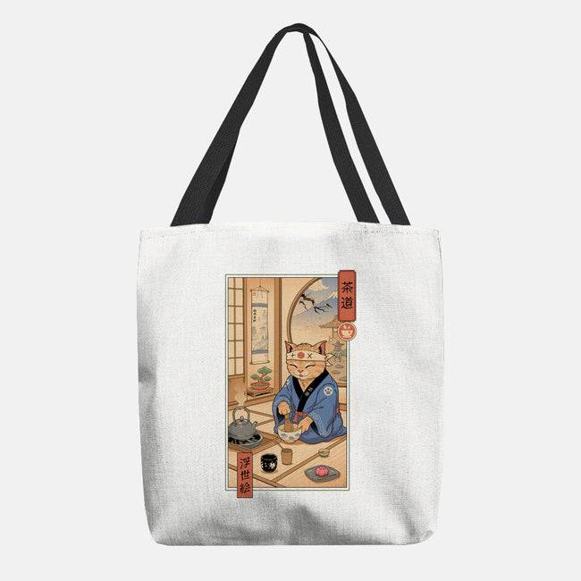 Tea Cat Meowster-None-Basic Tote-Bag-vp021