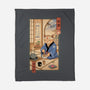 Tea Cat Meowster-None-Fleece-Blanket-vp021