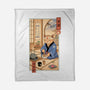 Tea Cat Meowster-None-Fleece-Blanket-vp021
