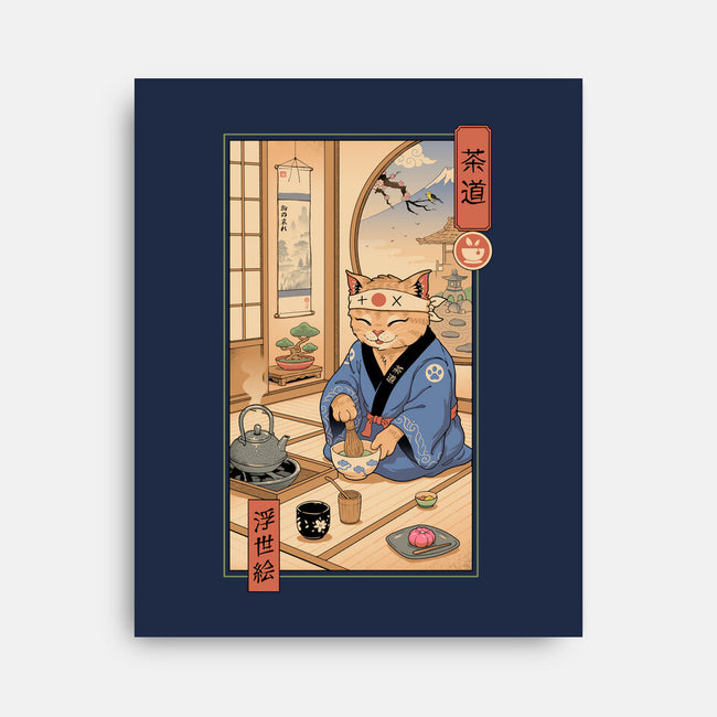 Tea Cat Meowster-None-Stretched-Canvas-vp021