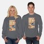 Tea Cat Meowster-Unisex-Crew Neck-Sweatshirt-vp021