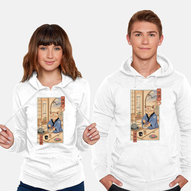 Tea Cat Meowster-Unisex-Pullover-Sweatshirt-vp021
