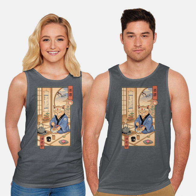 Tea Cat Meowster-Unisex-Basic-Tank-vp021