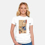 Tea Cat Meowster-Womens-Fitted-Tee-vp021