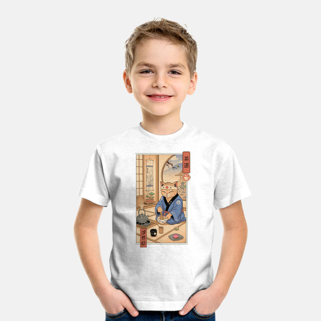 Tea Cat Meowster-Youth-Basic-Tee-vp021