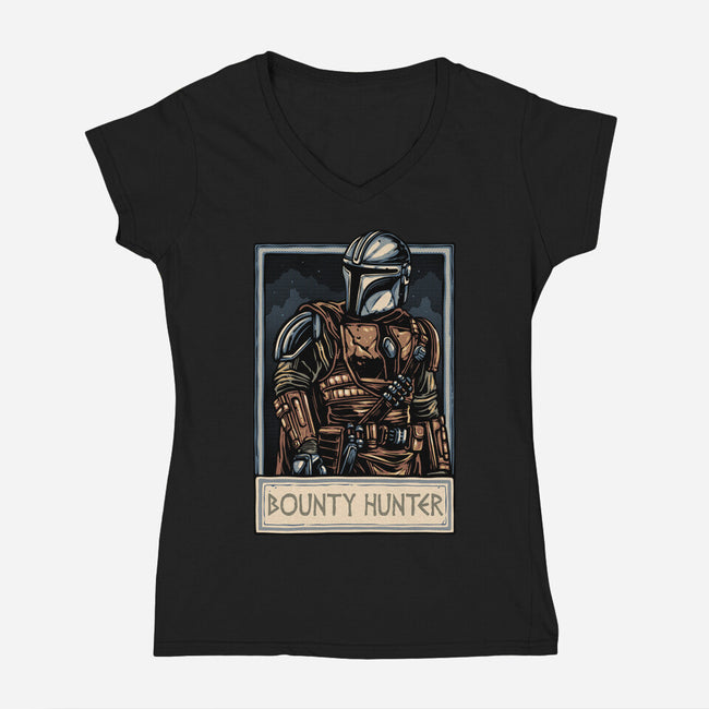 Collect The Bounty-Womens-V-Neck-Tee-glitchygorilla