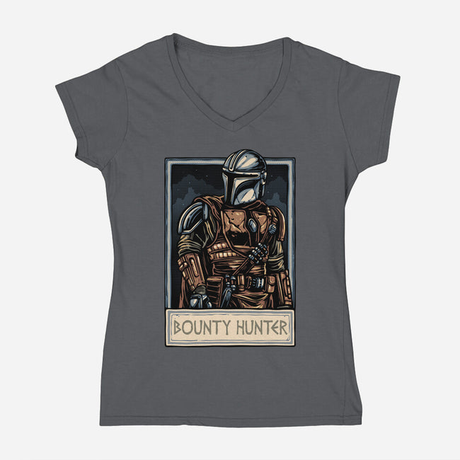 Collect The Bounty-Womens-V-Neck-Tee-glitchygorilla