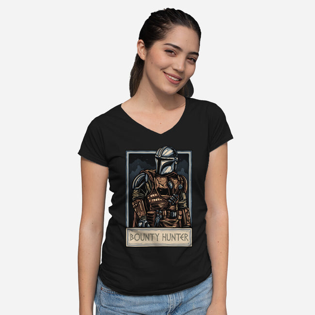 Collect The Bounty-Womens-V-Neck-Tee-glitchygorilla