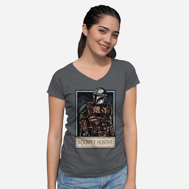 Collect The Bounty-Womens-V-Neck-Tee-glitchygorilla