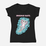 Anxious Alotl-Womens-V-Neck-Tee-nickzzarto